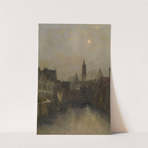 The Koolvliet in Antwerp by Egide François Leemans