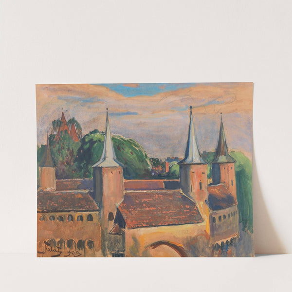 The Kraków Barbican by Julian Falat