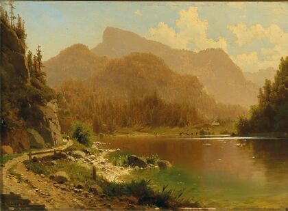 The Krottensee with View of the Schafberg