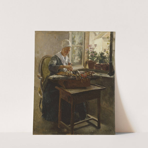 The Lace-Maker (1885) by Georg Pauli