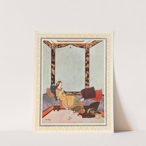 The Lady Bedr-el-Budur and the wicked Magician (1914) by Edmund Dulac