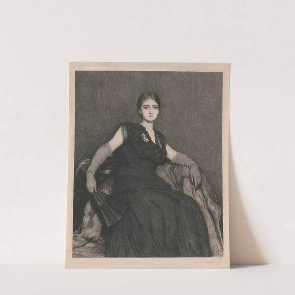 The Lady in Black (1888) by Sir Hubert von Herkomer