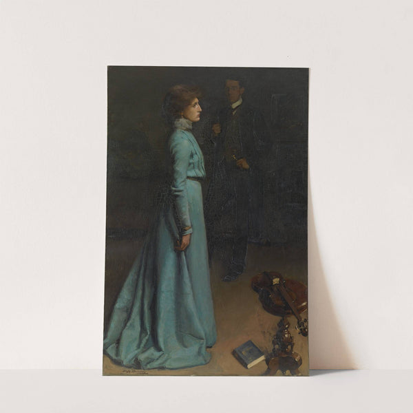 The lady in blue (Mr and Mrs J S MacDonald) by Hugh Ramsay