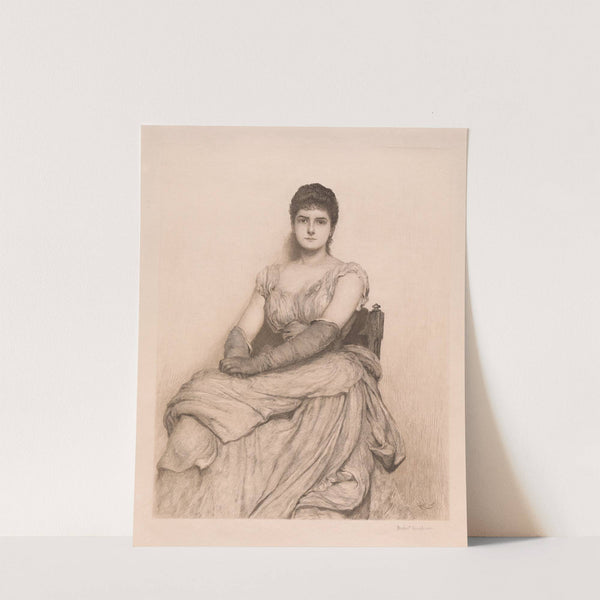 The Lady in White (ca. 1885) by Sir Hubert von Herkomer