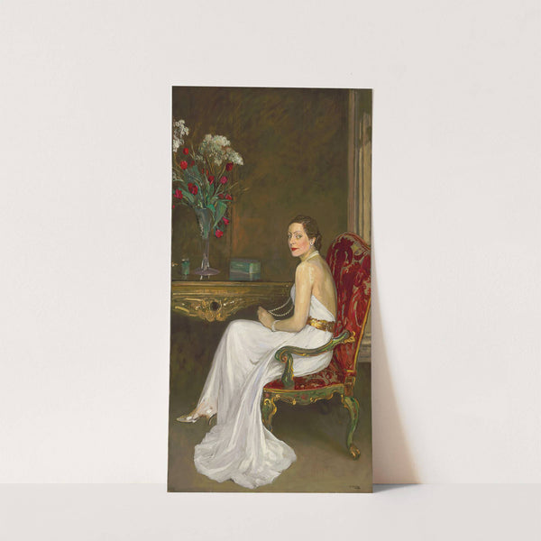 The Lady in White, Viscountess Wimborne by Sir John Lavery