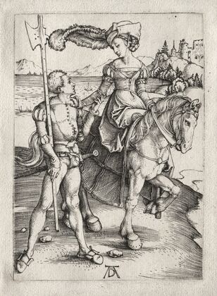 The Lady Riding and the Landsknecht (c. 1497)