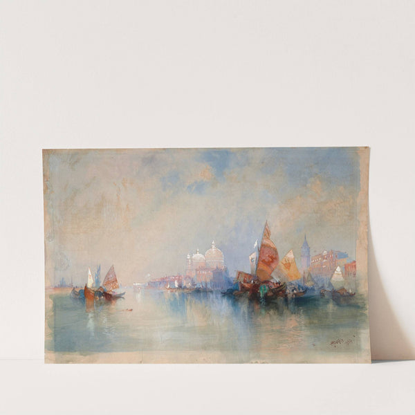 The Lagoon Looking toward Santa Maria della Salute by Thomas Moran