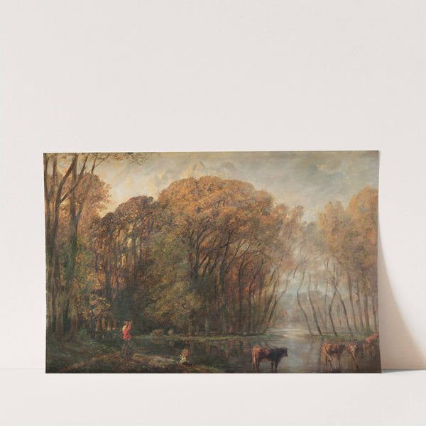 The Laïta in high tide, Brittany by Paul Huet