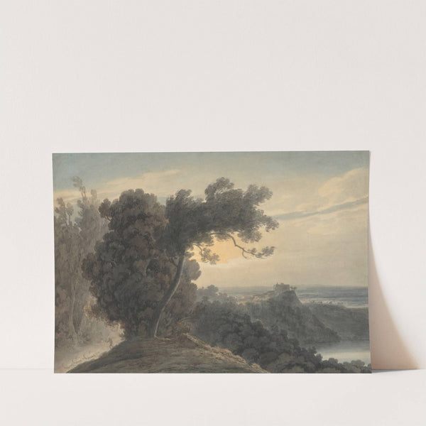 The Lake of Albano and Castel Gandolfo by John Robert Cozens