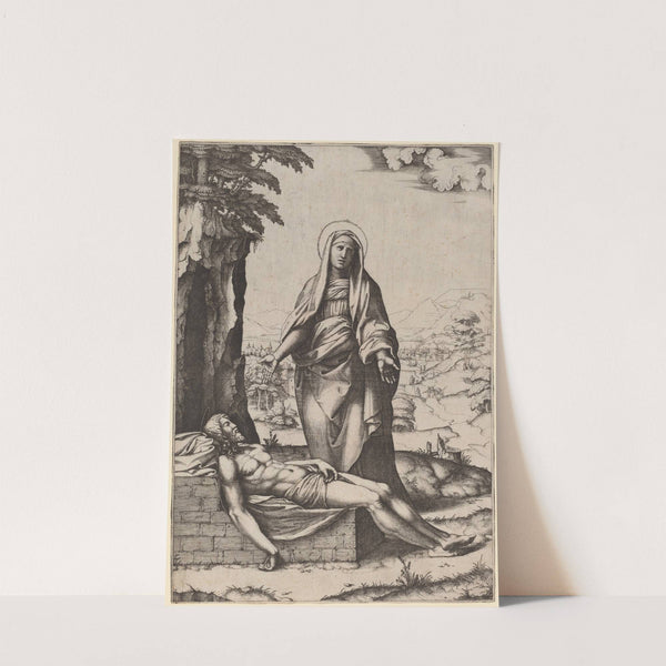 The Lamentation of the Virgin by Marcantonio Raimondi