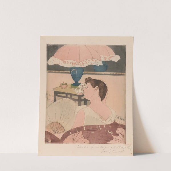 The lamp (1891) by Mary Cassatt