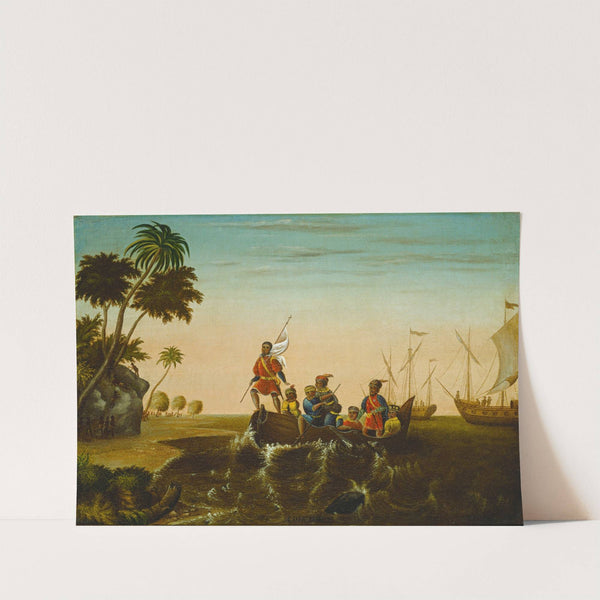 The Landing of Columbus (c. 1837) by Edward Hicks