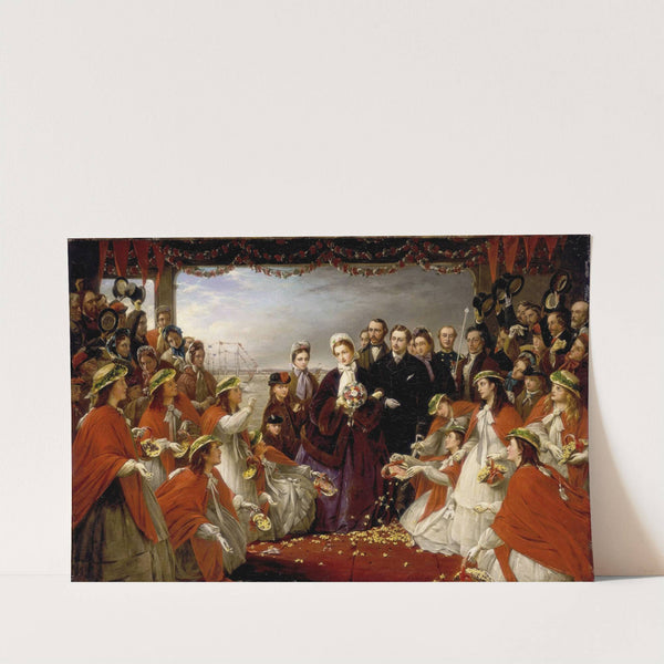 The Landing of HRH the Princess Alexandra at Gravesend, March 7 1863 (1864) by Henry Nelson O'''Neil