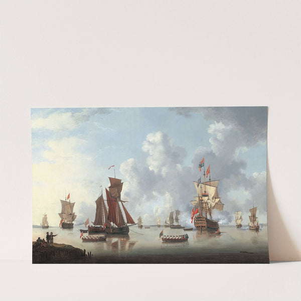 The Landing of the Sailor Prince at Spithead (1765) by Francis Swaine