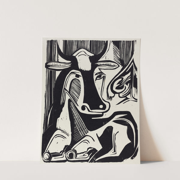 The Large Cow Lying Down (Grosse Liegende Kuh) (1929) by Ernst Ludwig Kirchner