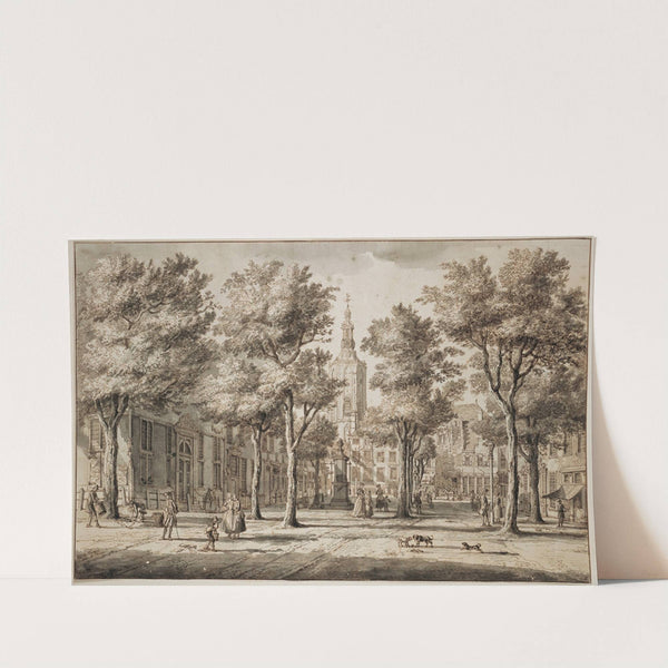 The Large Marketplace in The Hague by Paulus Constantijn la Fargue