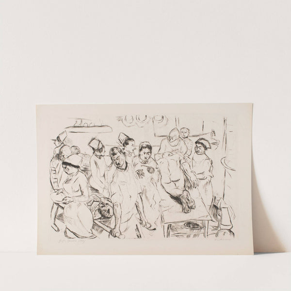 The Large Operation, plate 18 from the portfolio ‘Faces’ (1914) by Max Beckmann