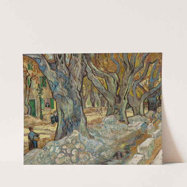 The Large Plane Trees (Road Menders at Saint-Rémy) (1889) by Vincent van Gogh