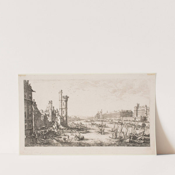 The Large Views of Paris; View of the Louvre (1630) by Jacques Callot