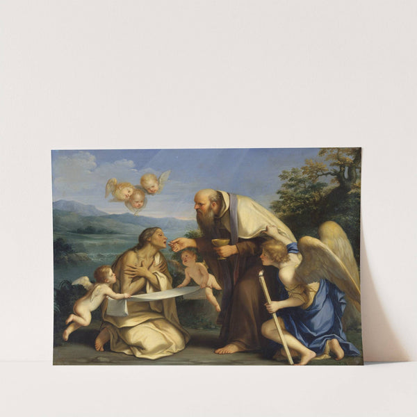 The Last Communion of Saint Mary of Egypt (1680) by Marcantonio Franceschini