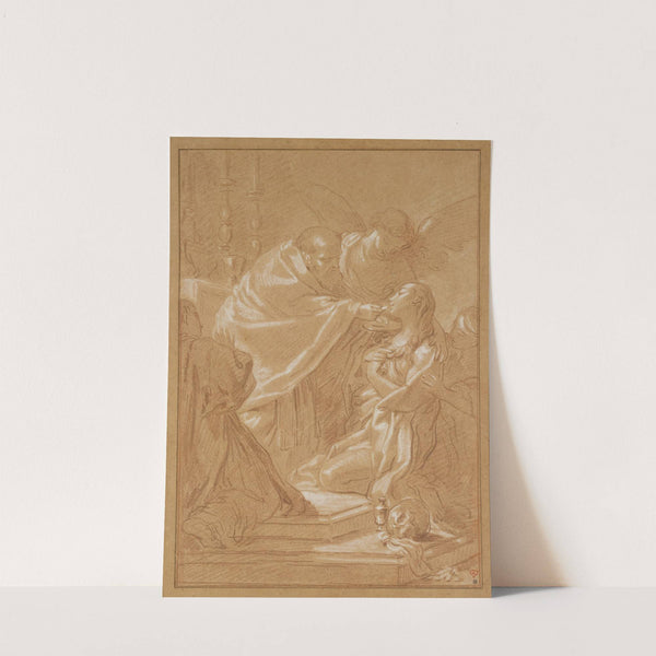 The Last Communion of St. Mary Magdalen, after Benedetto Luti by Louis Durameau