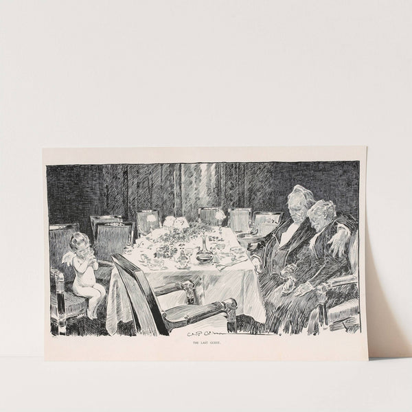The last guest (1896) by Charles Dana Gibson