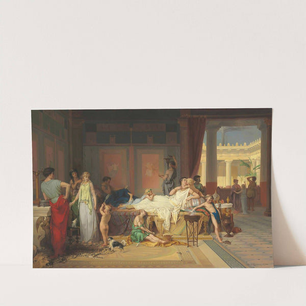 The Last Hour of Pompeii - The House of the Poet by Pierre Olivier Joseph Coomans