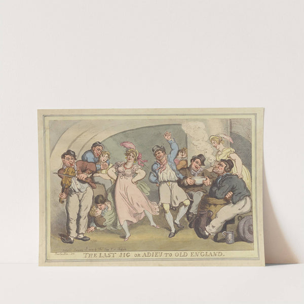 The last jig or adieu to Old England (1818) by Thomas Rowlandson