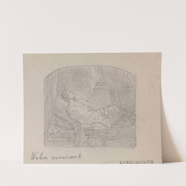 The Last Moments of the Composer Carl Maria von Weber by Nicaise De Keyser