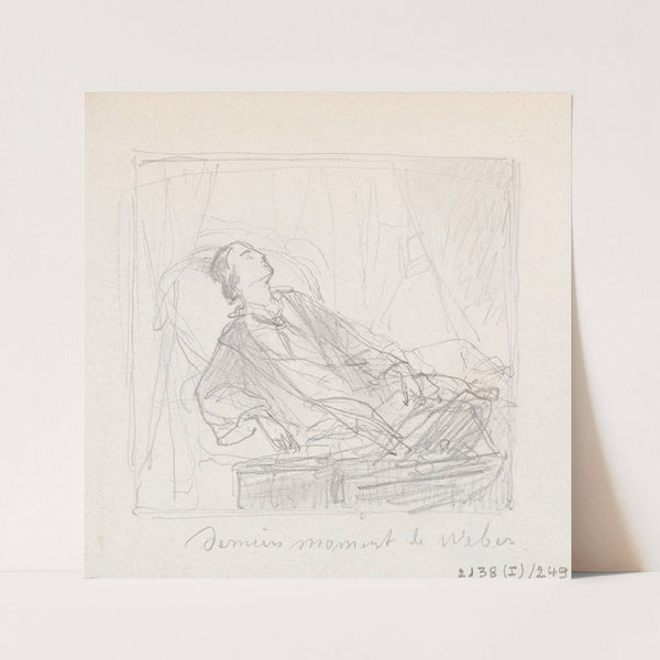 The Last Moments of the Composer Carl Maria von Weber by Nicaise De Keyser