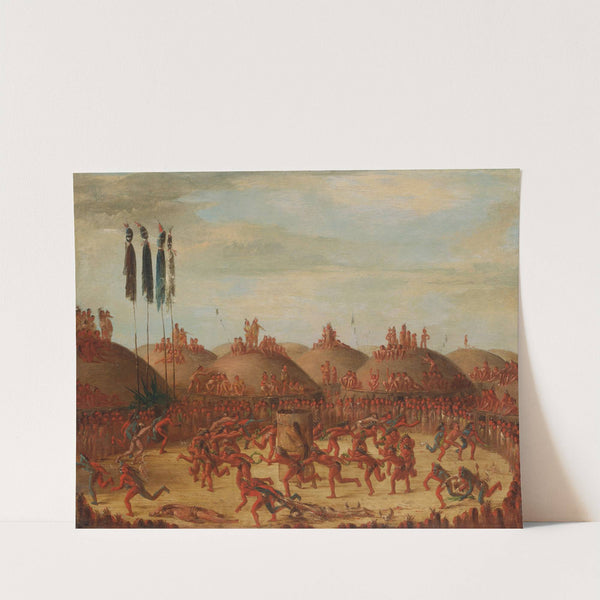 The Last Race, Mandan O-Kee-Pa Ceremony by George Catlin