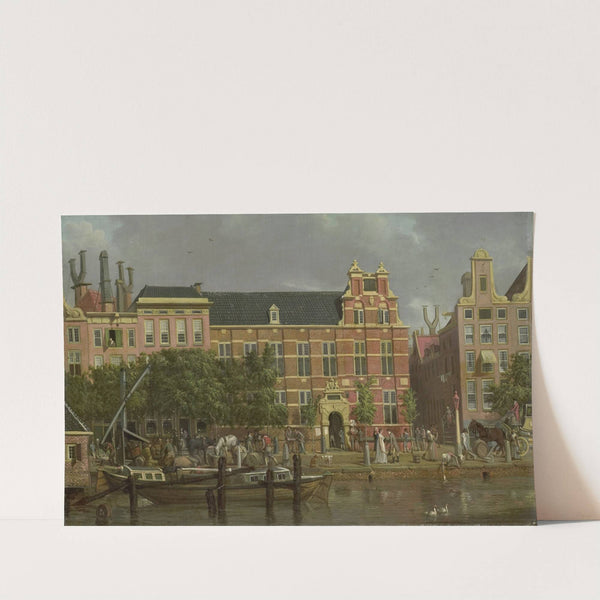 The Latin school on the Singel, Amsterdam (1802) by Jacob Smies