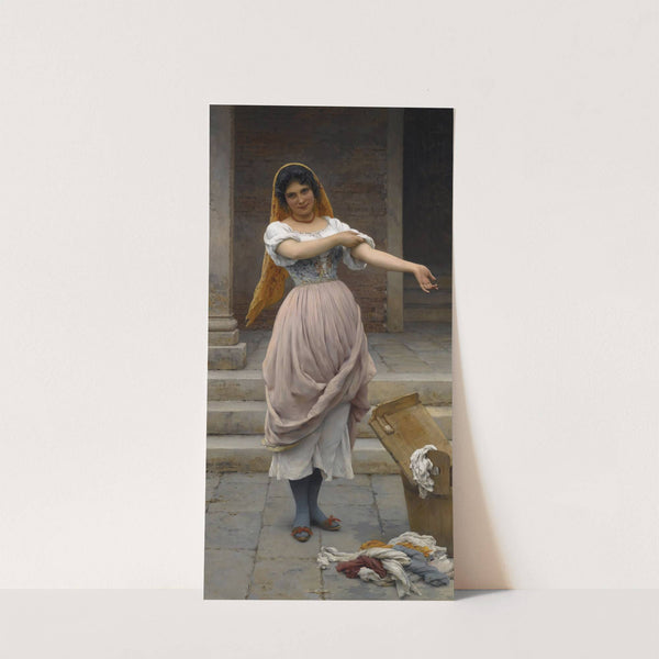 The Laundress (1899) by Eugen von Blaas