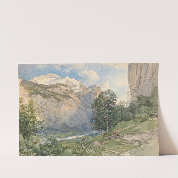 The Lauterbrunnen valley with Jungfrau by Josef Höger