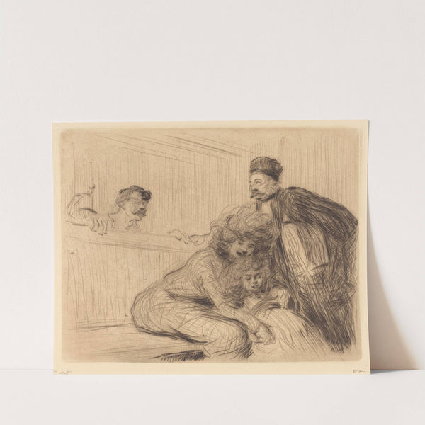 The Lawyer Talking to the Prisoner (first plate) (1909) by Jean-Louis Forain