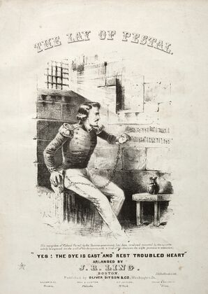 The Lay of Pestal – Sheet Music Cover (c. 1850s)
