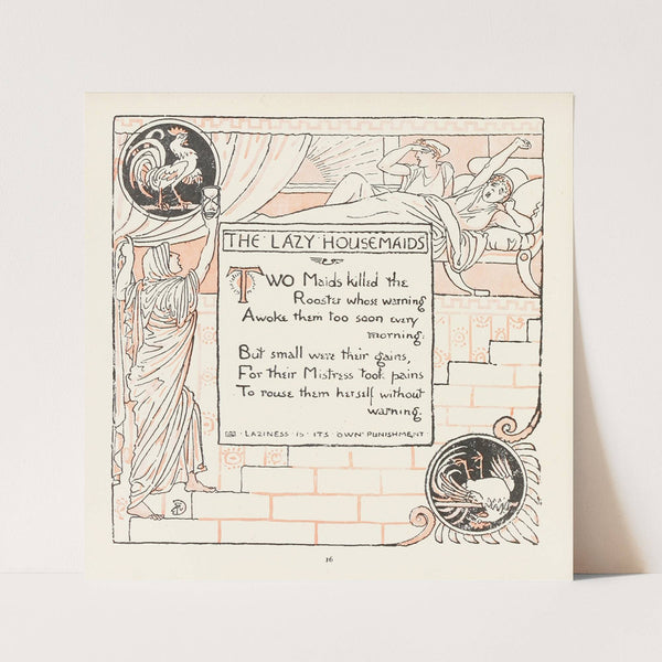 The Lazy Housemaids (1908) by Walter Crane