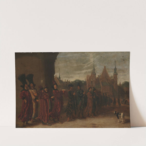 The Legation from the Tsar of Muscovy on its Way to a Meeting of the States-General in The Hague by Sybrand van Beest