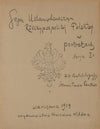 The Legislative Sejm of the Republic of Poland in portraits – Cover (1919)