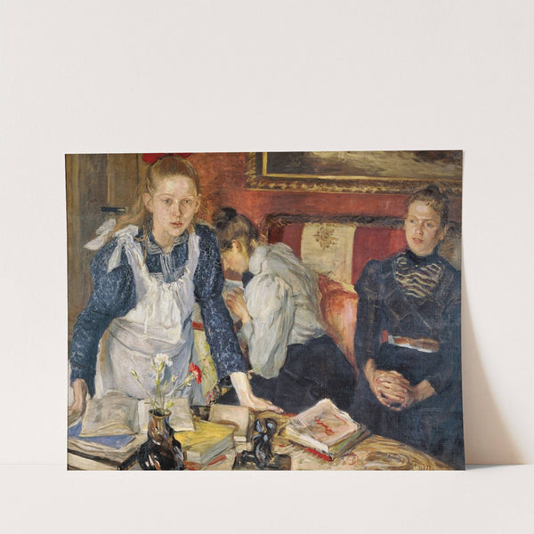 The lesson by Fritz von Uhde