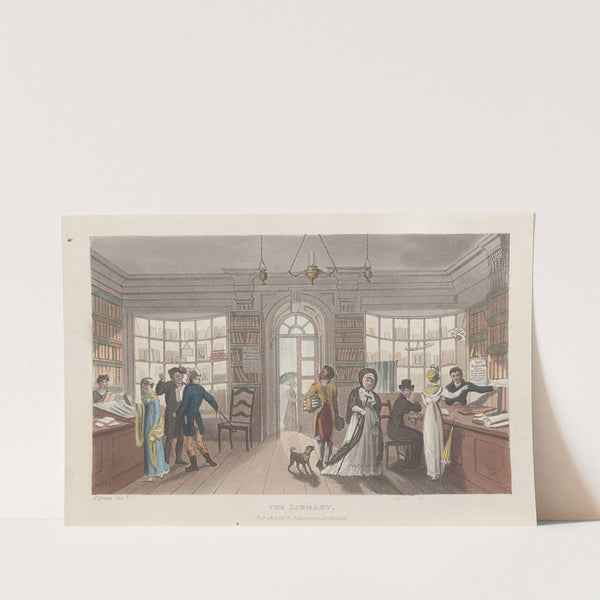 The Library (1813) by Thomas Rowlandson