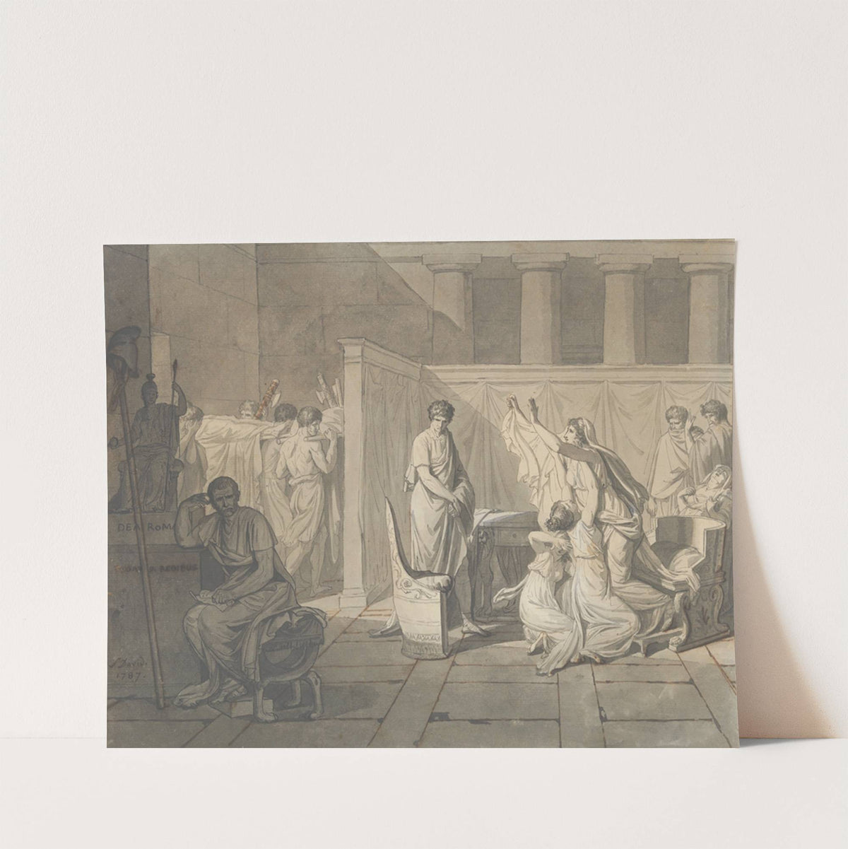 The Lictors Bringing Brutus the Bodies of his Sons by Jacques Louis David