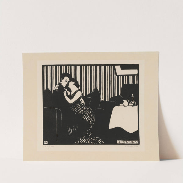 The Lie (Le mensonge) (1898) by Félix Vallotton