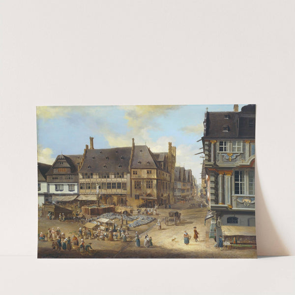 The Liebfrauenberg in Frankfurt by Christian Georg Schütz the elder