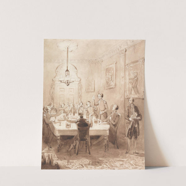 The Life of a Nobleman: Scene the Seventh - The Mess Room by Henry Dawe