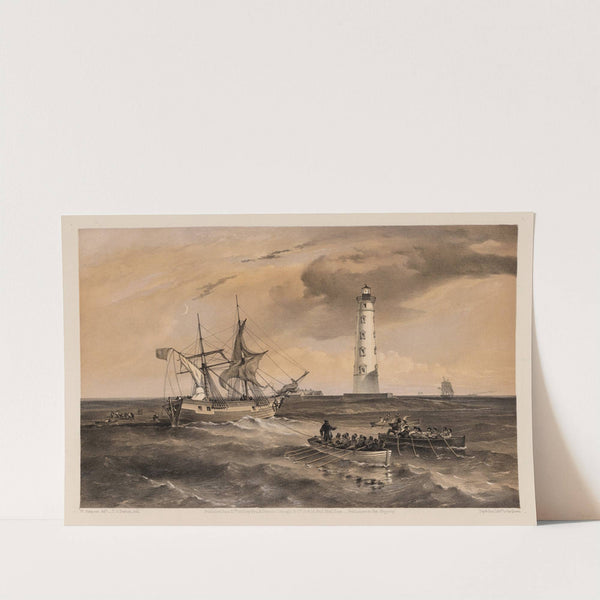 The light-house at Cape Chersonese – looking south (1855) by William Simpson