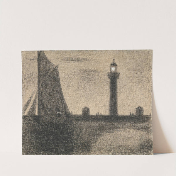 The Lighthouse at Honfleur (1886) by Georges Seurat