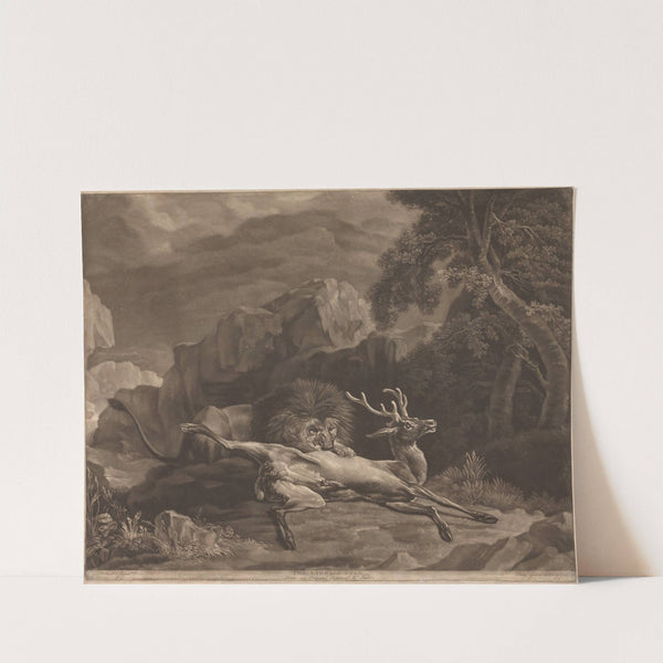 The Lion and Stag (1770) by George Stubbs