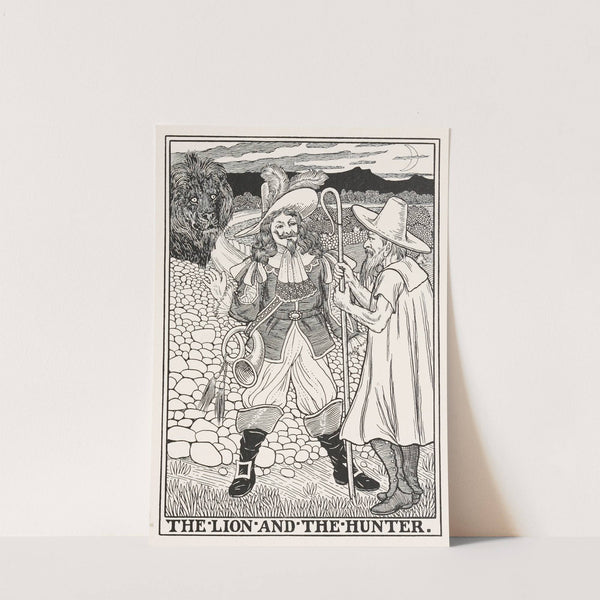 The Lion and the Hunter (1900) by Percy J. Billinghurst