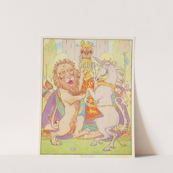 The lion and the unicorn were fighting for the crown by Leonard Leslie Brooke